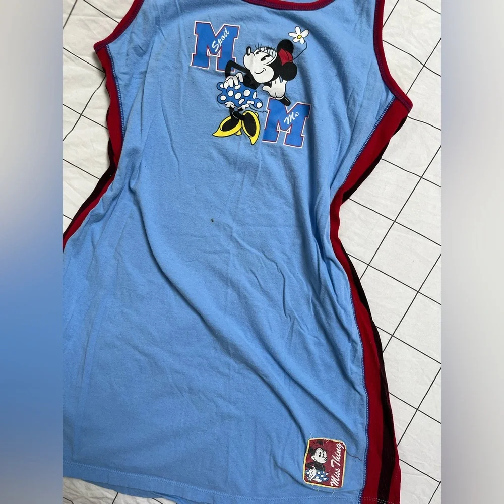 Y2K Disney Minnie Mouse Spoil Me Blue Nightgown | Sz: L (Juniors L, fits like M) - Picture 3 of 5